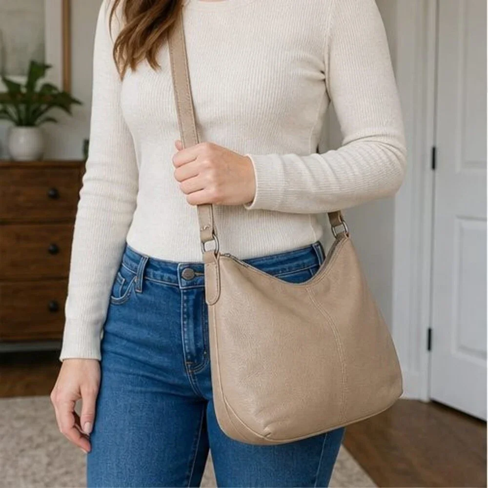 Sage Zip Crossbody Bag